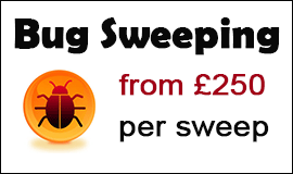 Bug Sweeping Cost in Whitstable